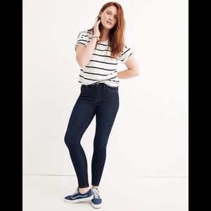 Madewell 9" Mid-Rise‎ Skinny Jeans in Larkspur Wash: TENCEL Denim Edition